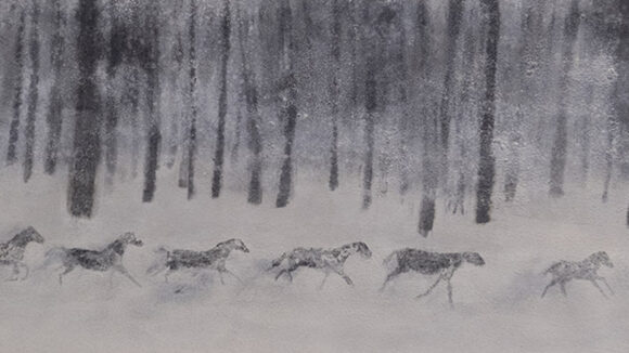 APPARIZIONE NEL BOSCO 70X50 T.M.thumb Apparizione nel bosco